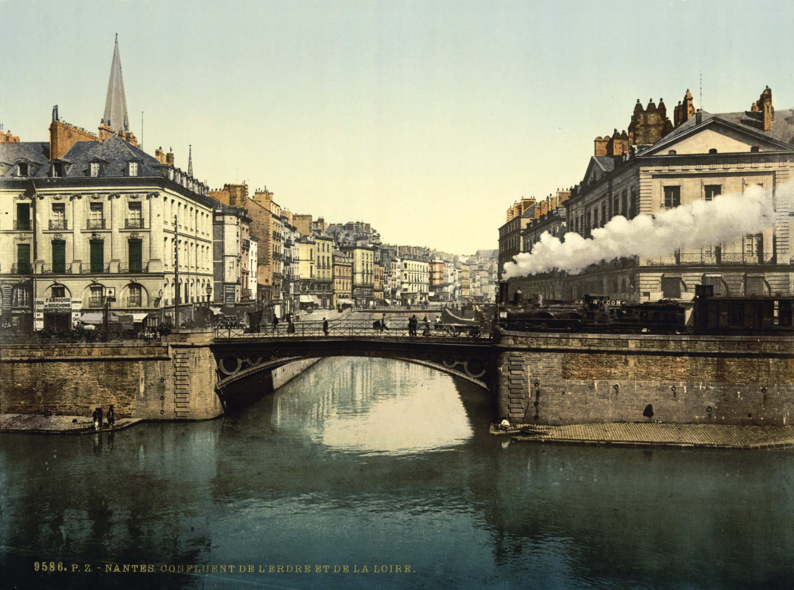 Nantes et ses quais, vers 1890-1900.
