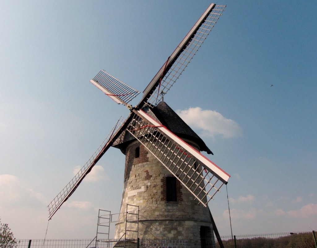 Le moulin Brunet à Walincourt-Selvigny, vue contemporaine
