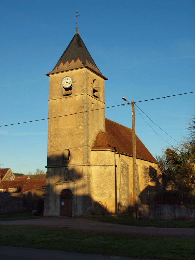 Asnières-sous-Bois, l’église Saint-Sulpice : le village où les registres font vivre la famille La Humière–Despland, de 1672 à 1713.