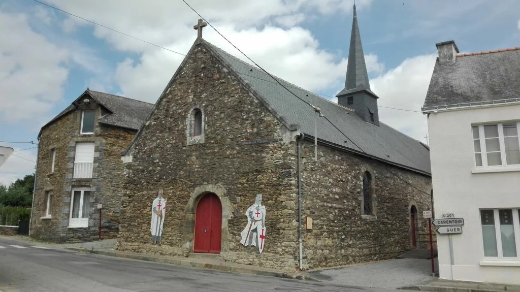 Chapelle du Temple de Carentoir, évocation du pays des Marchant et Guischart.